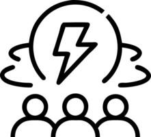 Professionals conducting a lightning brainstorming session with timers and bokeh digital art background and copy space vector