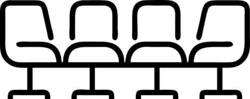 Plain Corporate Lobby with Chairs vector