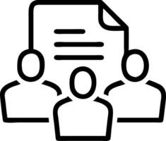 Professional team reviewing documents in modern office with glossy background and copy space vector