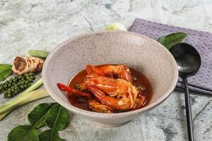 Thai Panang curry witn prawn photo