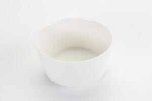 White ceramic empty bowl dishware photo