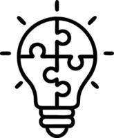 Soft Abstract of Puzzle Pieces Forming a Business Idea vector