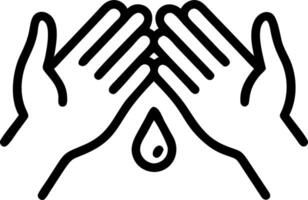 Soft abstract digital art of hands wiping away tears vector