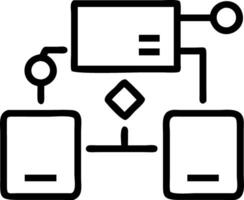 Professionals using flowcharts and digital tablets in a structured digital brainstorming session with bokeh digital art background and copy space vector