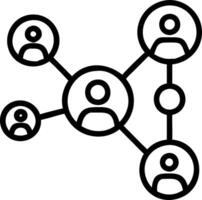 Soft Abstract of Digital Web Connecting Team Members vector