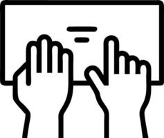 Macro shot of hands using a digital whiteboard in a business meeting glowing interface with copy space vector