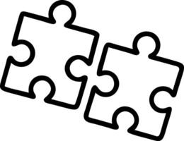 Plain blue background with connected puzzle pieces vector