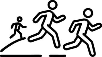 Plain Gravel Path with Runners vector