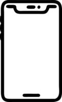 Plain White Background with Smartphone vector