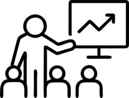 Manager presenting a graph soft bokeh background with copy space vector
