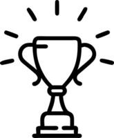 Plain beige background with a golden trophy and spotlight vector