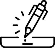 Macro shot of digital pens signing a virtual contract glowing interface with copy space vector