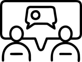 Macro of Team Sharing Earbuds in a Conference vector