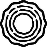 Abstract Black Contour Lines Topographic for Tattoos and Design Projects vector