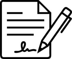 Macro of Teammates Signing a Contract vector