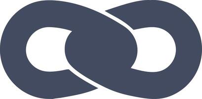 Abstract Blue Infinity Loop Symbol Design for Endless Concept vector