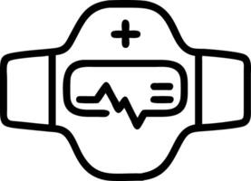 Macro Shot of Futuristic Health Monitoring Wearable with Data Display vector