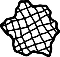 Abstract Geometric Wavy Grid Pattern for Creative Design Projects vector