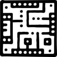 Abstract Maze Pattern Illustration for Digital Design and Creative Projects vector