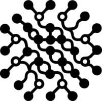 Abstract Molecular Network Design for Science and Education Resources vector