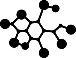 Abstract Molecule Structure Illustration for Science and Education Design vector