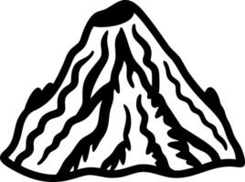 Abstract Mountain Outline Art for Creative Design Projects vector