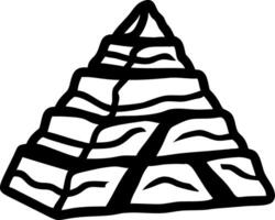 Abstract Pyramid Illustration for Design and Decoration Projects vector