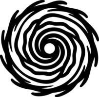 Abstract Spiral Pattern Art for Tattoos and Design Projects vector