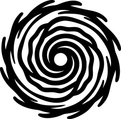 Abstract Spiral Pattern Art for Tattoos and Design Projects