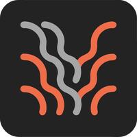 Abstract Wavy Lines Orange and Gray Design for Backgrounds or Patterns vector