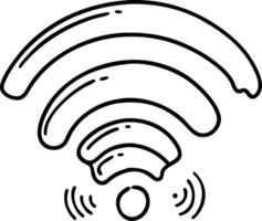 Abstract Wifi Signal for Tech and Communication Designs vector