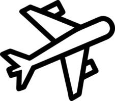 Airplane Simple Black for Travel Apps and Design Projects vector
