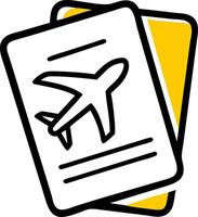 Airplane Ticket Illustration Ideal for Travel Design and Promotion vector