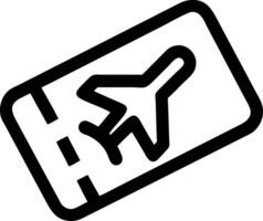 Airplane Ticket for Travel and Booking Applications vector