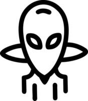 Alien Spaceship Logo for Sci-Fi Art and Design vector