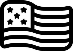 American Flag with Stars and Stripes for Design and Illustrations vector