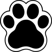 Animal Paw Print for Pet Themed Designs and Graphic Art Projects vector