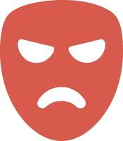 Angry Red Mask for Graphic Design and Creative Projects vector