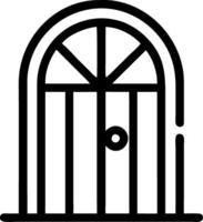Arched Doorway Line Art for Design and Decoration Projects vector