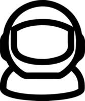 Astronaut Helmet Space Exploration Design Element vector