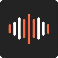 Audio Waveform for Digital Music and Sound Design vector