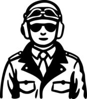 Aviator Pilot Illustration Perfect for Graphic Design and Apparel vector