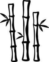 Bamboo Illustration Minimalist Design for Decor and Art Projects vector