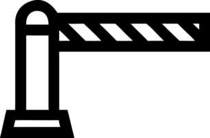 Barrier Gate for Security and Traffic Control Applications vector