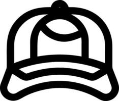 Baseball Cap Line Art Illustration for Design and Branding Use vector