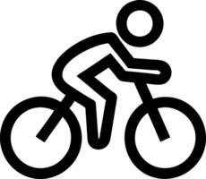 Bicycle Rider for Mobility and Transportation Design Projects vector