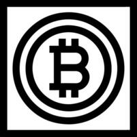 Bitcoin Cryptocurrency Symbol Design for Finance and Technology Projects vector