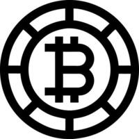 Bitcoin Cryptocurrency Symbol Illustration for Digital Fintech and Blockchain Design vector