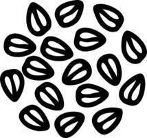 Black Abstract Teardrop Pattern Design for Graphic and Textile Use vector