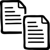 Black Outline Documents Simple for Digital Design and Education Resources vector